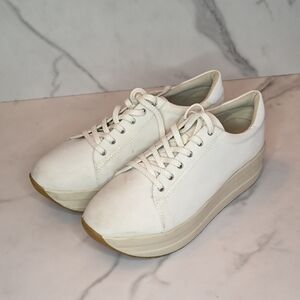 Vagabond White Casey Platform Sneakers